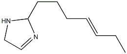2-(4-Heptenyl)-3-imidazoline Structure