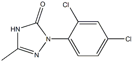 1-(2,4-ジクロロフェニル)-3-メチル-Δ2-1,2,4-トリアゾリン-5-オン 化学構造式