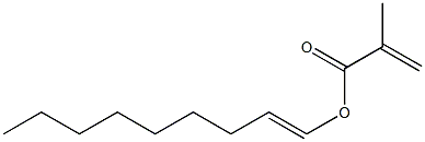 Methacrylic acid (1-nonenyl) ester Struktur