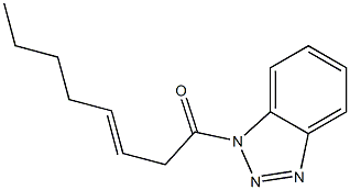 1-(3-オクテノイル)-1H-ベンゾトリアゾール 化学構造式