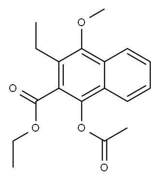 1-Acetoxy-2-(ethoxycarbonyl)-3-ethyl-4-methoxynaphthalene