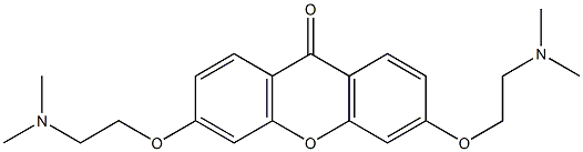 3,6-Bis[2-(dimethylamino)ethoxy]-9H-xanthen-9-one Structure