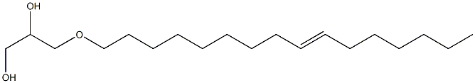 3-[9-Hexadecenyloxy]-1,2-propanediol Struktur