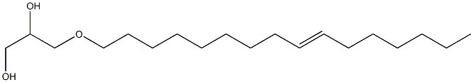 3-[9-Hexadecenyloxy]-1,2-propanediol 结构式