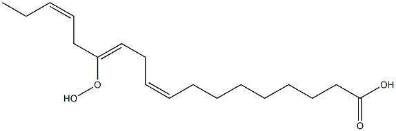 (9Z,12Z,15Z)-13-ヒドロペルオキシ-9,12,15-オクタデカトリエン酸 化学構造式