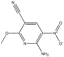 6-Amino-2-methoxy-5-nitropyridine-3-carbonitrile Structure