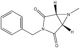 (1S,5R)-3-Benzyl-6-methyl-3,6-diazabicyclo[3.1.0]hexane-2,4-dione Structure