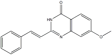 2-[(E)-2-Phenylethenyl]-7-methoxyquinazolin-4(3H)-one