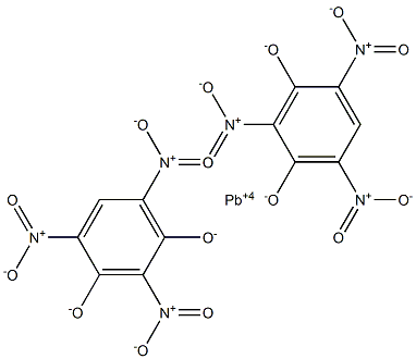 Lead(IV)bis(2,4,6-trinitrobenzene-1,3-diolate) Struktur