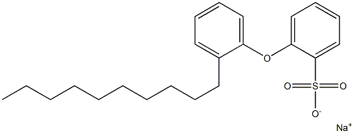2-(2-Decylphenoxy)benzenesulfonic acid sodium salt Structure