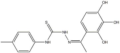 2',3',4'-Trihydroxyacetophenone 4-(p-tolyl)thiosemicarbazone Structure