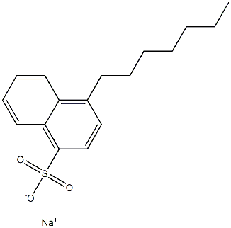 4-Heptyl-1-naphthalenesulfonic acid sodium salt Structure