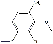 3-Chloro-2,4-dimethoxyaniline Struktur