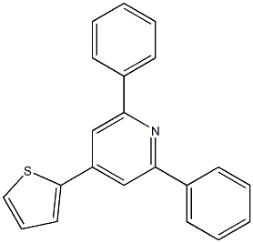 2,6-ジフェニル-4-(2-チエニル)ピリジン 化学構造式