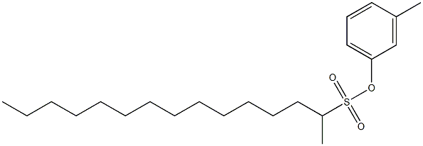 2-Pentadecanesulfonic acid 3-methylphenyl ester Structure
