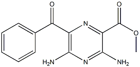 3,5-ジアミノ-6-ベンゾイルピラジン-2-カルボン酸メチル 化学構造式