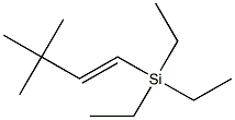 (E)-1-トリエチルシリル-3,3-ジメチル-1-ブテン 化学構造式