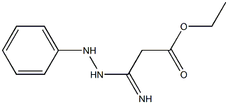 3-Imino-3-(2-phenylhydrazino)propionic acid ethyl ester Struktur
