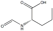 [S,(+)]-2-(ホルミルアミノ)吉草酸 化学構造式