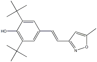 4-[(E)-2-(5-Methyl-3-isoxazolyl)ethenyl]-2,6-di-tert-butylphenol