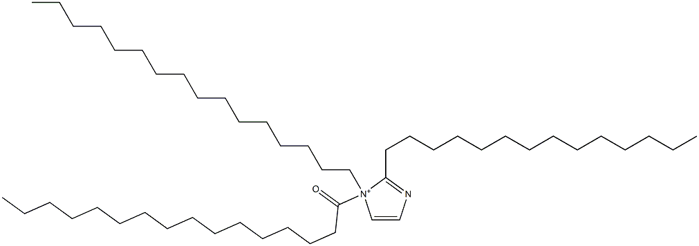 1-Hexadecyl-1-hexadecanoyl-2-tetradecyl-1H-imidazol-1-ium Struktur