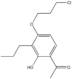 2'-Hydroxy-3'-propyl-4'-(3-chloropropoxy)acetophenone