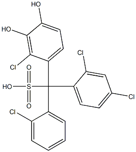  (2-Chlorophenyl)(2,4-dichlorophenyl)(2-chloro-3,4-dihydroxyphenyl)methanesulfonic acid