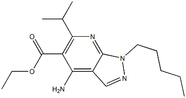 1-Pentyl-4-amino-6-isopropyl-1H-pyrazolo[3,4-b]pyridine-5-carboxylic acid ethyl ester