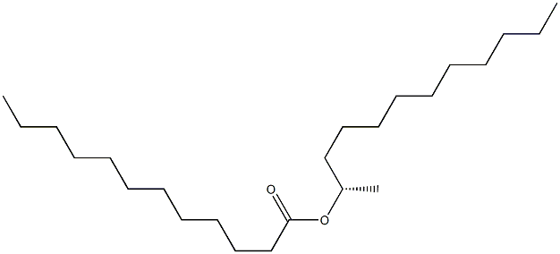 (+)-Lauric acid (S)-1-methylundecyl ester Struktur