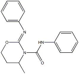 2-Phenylimino-3-(phenylaminocarbonyl)-4-methyltetrahydro-2H-1,3-oxazine|