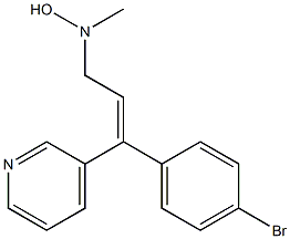 (Z)-3-(4-Bromophenyl)-N-hydroxy-N-methyl-3-(3-pyridyl)-2-propen-1-amine Structure