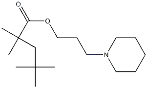 2,2,4,4-Tetramethylvaleric acid 3-piperidinopropyl ester Structure