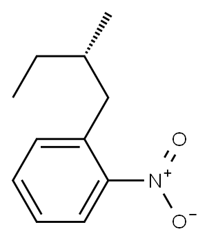 (+)-1-[(S)-2-Methylbutyl]-2-nitrobenzene 结构式