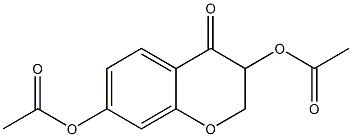 3,7-Diacetoxy-2H-1-benzopyran-4(3H)-one Structure