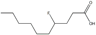 4-フルオロデカン酸 化学構造式