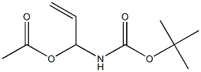 1-(tert-Butoxycarbonylamino)-2-propen-1-ol acetate Structure