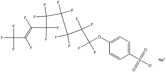 4-[(Heptadecafluoro-7-nonenyl)oxy]benzenesulfonic acid sodium salt Structure