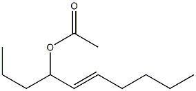 5-デセン-4-オールアセタート 化学構造式