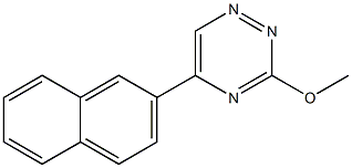 3-Methoxy-5-(2-naphtyl)-1,2,4-triazine Structure