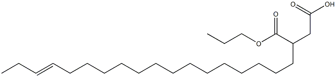 3-(15-Octadecenyl)succinic acid 1-hydrogen 4-propyl ester Struktur