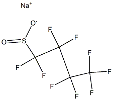 Nonafluorobutane-1-sulfinic acid sodium salt Structure