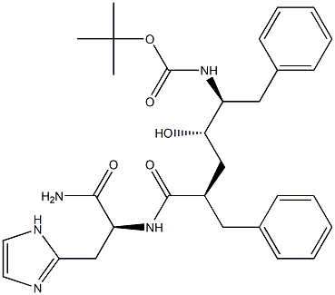 (S)-2-[[(2R,4S,5S)-5-(tert-Butoxycarbonylamino)-2-benzyl-4-hydroxy-6-phenylhexanoyl]amino]-3-(1H-imidazol-2-yl)propionamide
