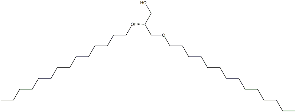 [R,(+)]-2,3-Bis(tetradecyloxy)-1-propanol Struktur