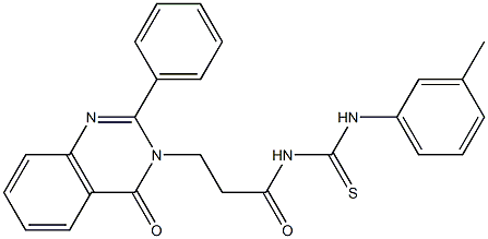 1-[3-(4-Oxo-2-phenyl-3,4-dihydroquinazolin-3-yl)propionyl]-3-(m-tolyl)thiourea