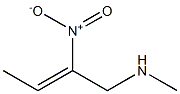 (Z)-1-Methylamino-2-nitro-2-butene Structure