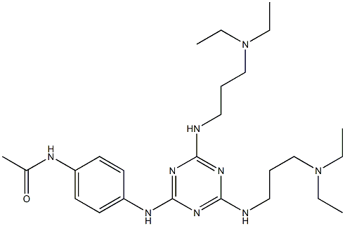 4'-[4,6-Bis[3-(diethylamino)propylamino]-1,3,5-triazin-2-ylamino]acetanilide|