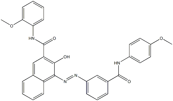4-[[3-[[(4-Methoxyphenyl)amino]carbonyl]phenyl]azo]-3-hydroxy-N-(2-methoxyphenyl)-2-naphthalenecarboxamide