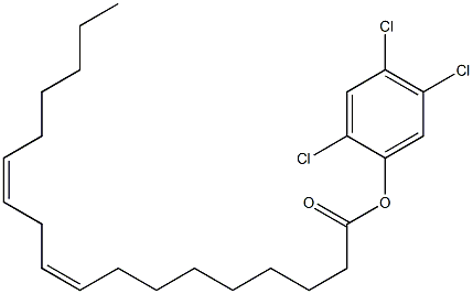(9Z,12Z)-9,12-Octadecadienoic acid 2,4,5-trichlorophenyl ester Structure