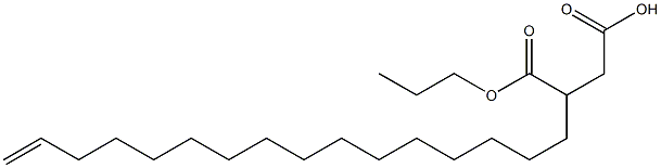 3-(15-Hexadecenyl)succinic acid 1-hydrogen 4-propyl ester Structure