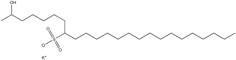 2-Hydroxytetracosane-8-sulfonic acid potassium salt